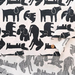 40"Cotton Broad Printed Fabric - Dog - nomura tailor