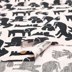 40"Cotton Broad Printed Fabric - Dog - nomura tailor