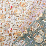 60"Cotton Lawn Printed Fabric - Animal Bakery - nomura tailor