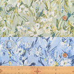 Cotton 60 Lawn printed fabric Drawing flower - nomura tailor