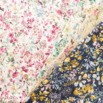 60"Cotton Lawn Fabric - Natural Flower - nomura tailor