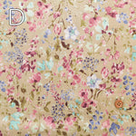 60"Cotton Lawn Fabric - Natural Flower - nomura tailor