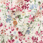 60"Cotton Lawn Fabric - Natural Flower - nomura tailor