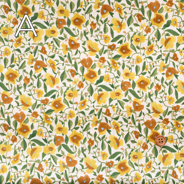 60” Cotton Lawn Fabric - Watercolor Flower - nomura tailor