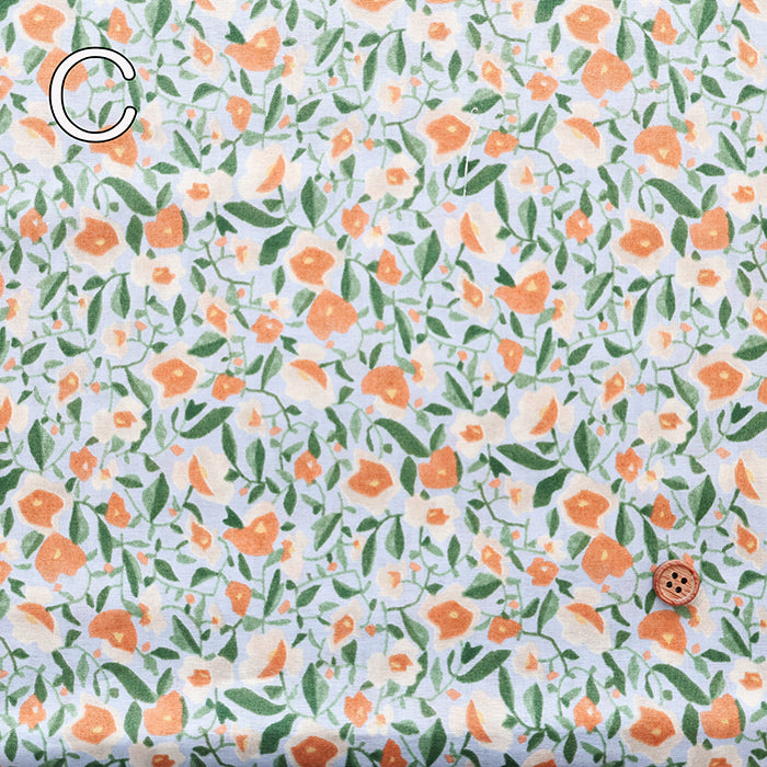 60” Cotton Lawn Fabric - Watercolor Flower - nomura tailor
