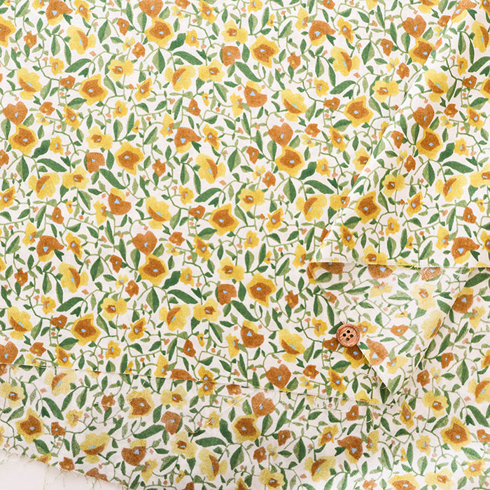 60” Cotton Lawn Fabric - Watercolor Flower - nomura tailor