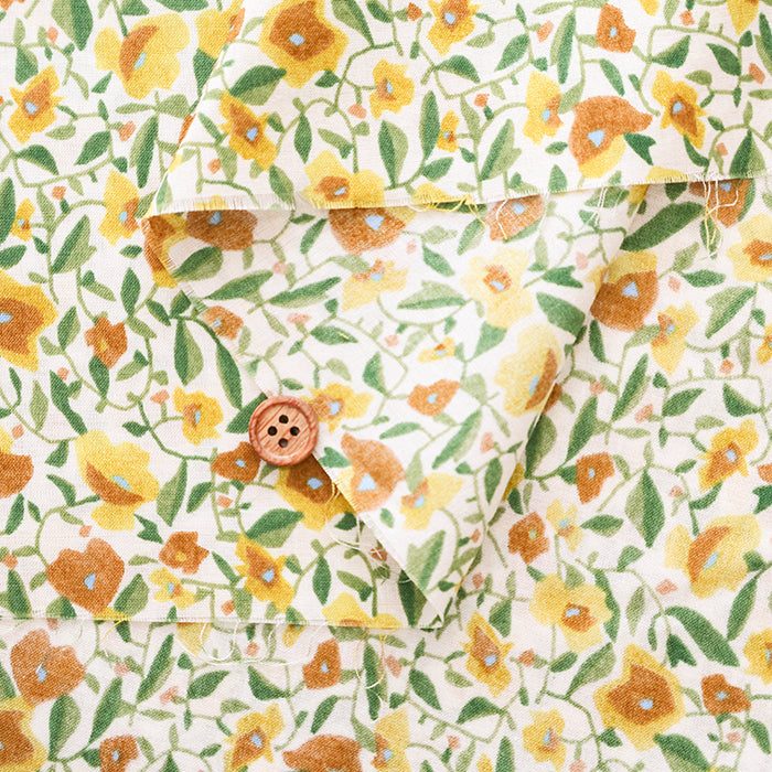 60” Cotton Lawn Fabric - Watercolor Flower - nomura tailor