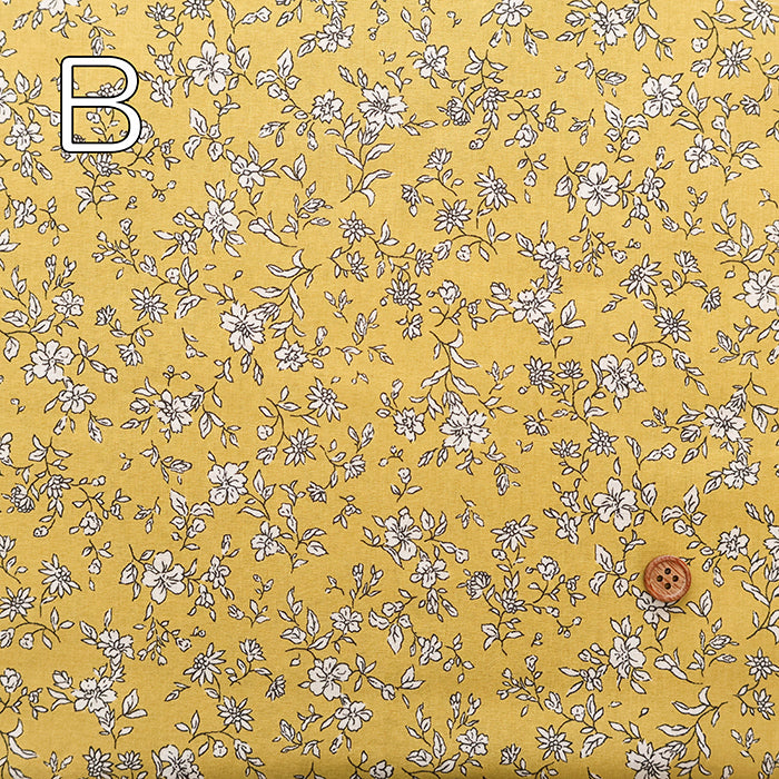 60"Cotton Lawn Fabric - Two-Tone Flower - nomura tailor