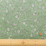 60"Cotton Lawn Fabric - Two-Tone Flower - nomura tailor