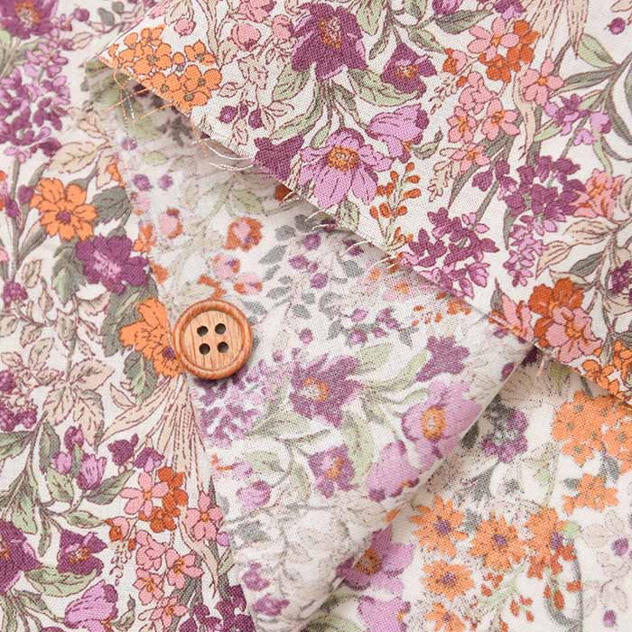 Cotton 60 Lawn Printed Fabric Country Flower - nomura tailor