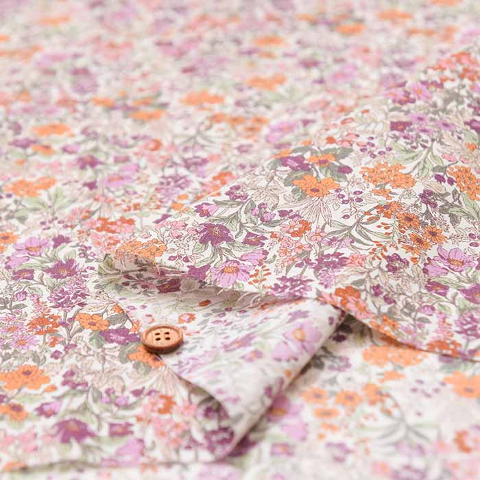 Cotton 60 Lawn Printed Fabric Country Flower - nomura tailor