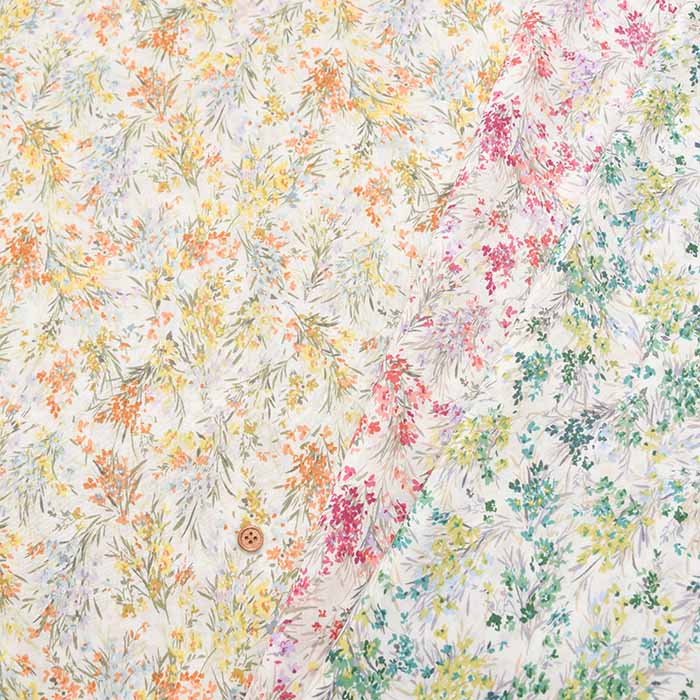 Cotton 60 lawn printed fabric Bouquet - nomura tailor