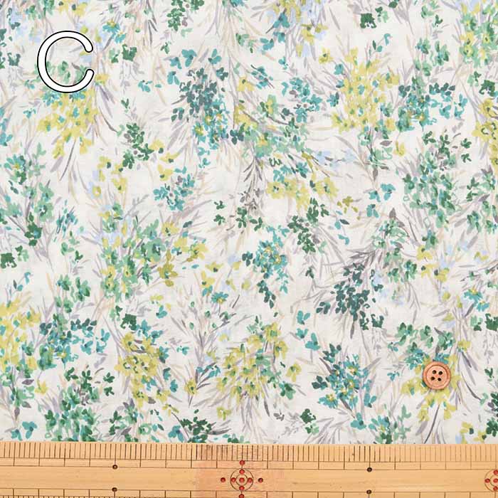 Cotton 60 lawn printed fabric Bouquet - nomura tailor