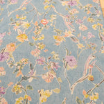 Half-Linen Sheeting Printed Fabric - Flowers - nomura tailor
