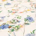 Half-Linen Sheeting Printed Fabric - Flowers - nomura tailor
