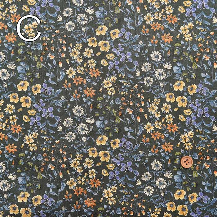 Cotton 60 Loan printed fabric Wildflowers - nomura tailor