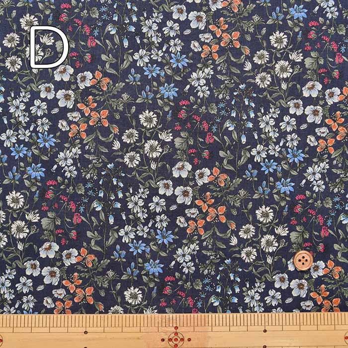 Cotton 60 Loan printed fabric Wildflowers - nomura tailor