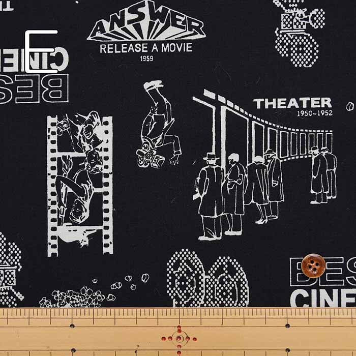 Cotton Broad Broad Printed Fabric Cinema - nomura tailor