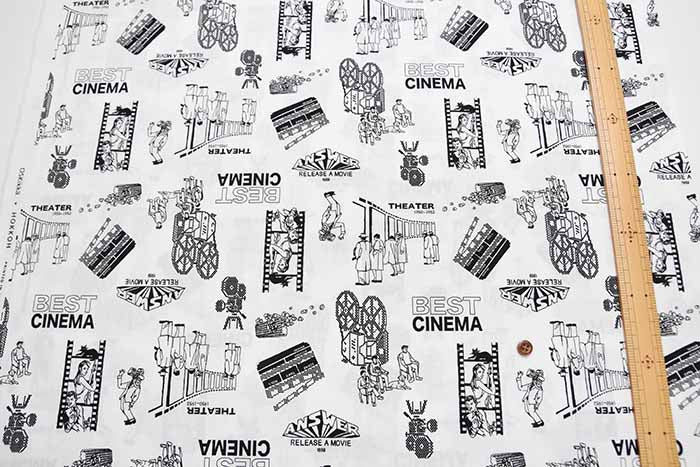 Cotton Broad Broad Printed Fabric Cinema - nomura tailor