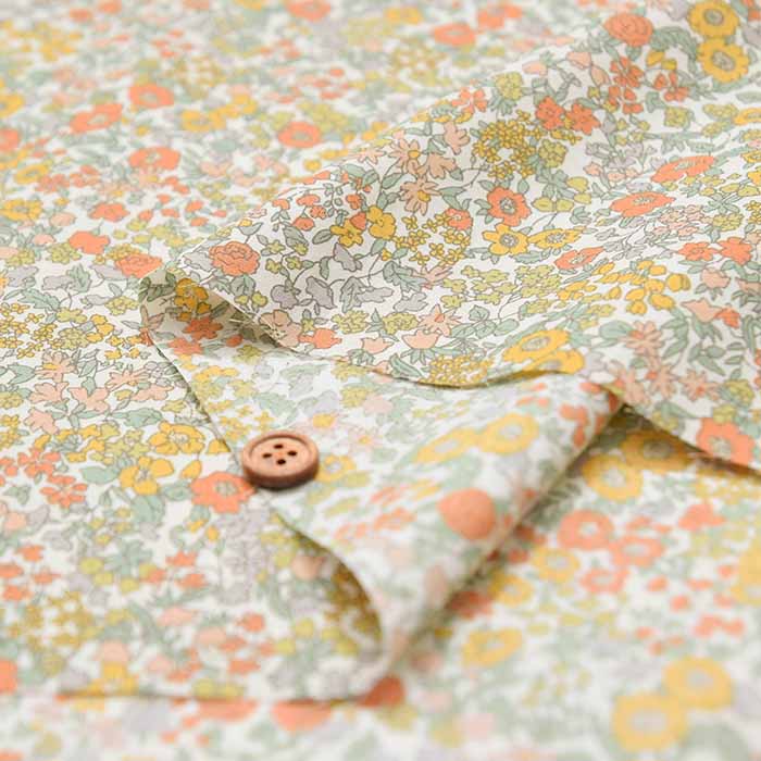 Cotton 80 Lawn printed fabric Mini Flower - nomura tailor