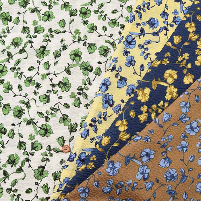Cotton 60 roan ripple printed fabric Flower - nomura tailor