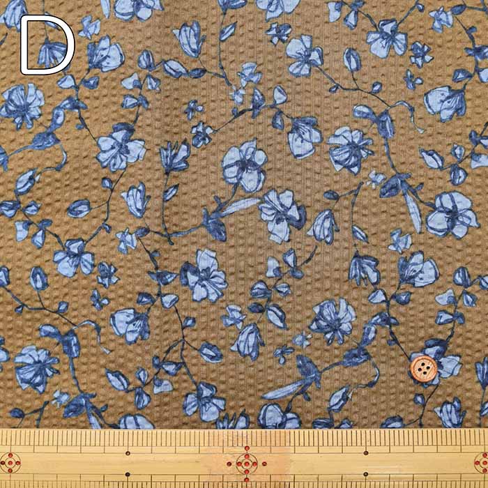 Cotton 60 roan ripple printed fabric Flower - nomura tailor