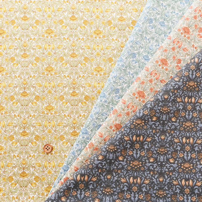 Cotton 80/240 Thread Count Broad Print Fabric - Flower - nomura tailor