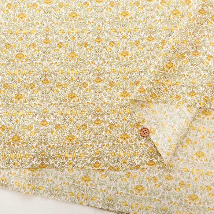 Cotton 80/240 Thread Count Broad Print Fabric - Flower - nomura tailor