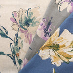 C/L Sheeting Printed Fabric 水彩フラワー - nomura tailor