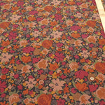 Cotton 21W Corduroy Printed Fabric - Flowers - nomura tailor