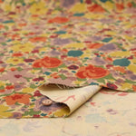 Cotton 21W Corduroy Printed Fabric - Flowers - nomura tailor