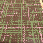 R/C Satin Printed Fabric - Art Check - nomura tailor
