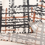 R/C Satin Printed Fabric - Art Check - nomura tailor