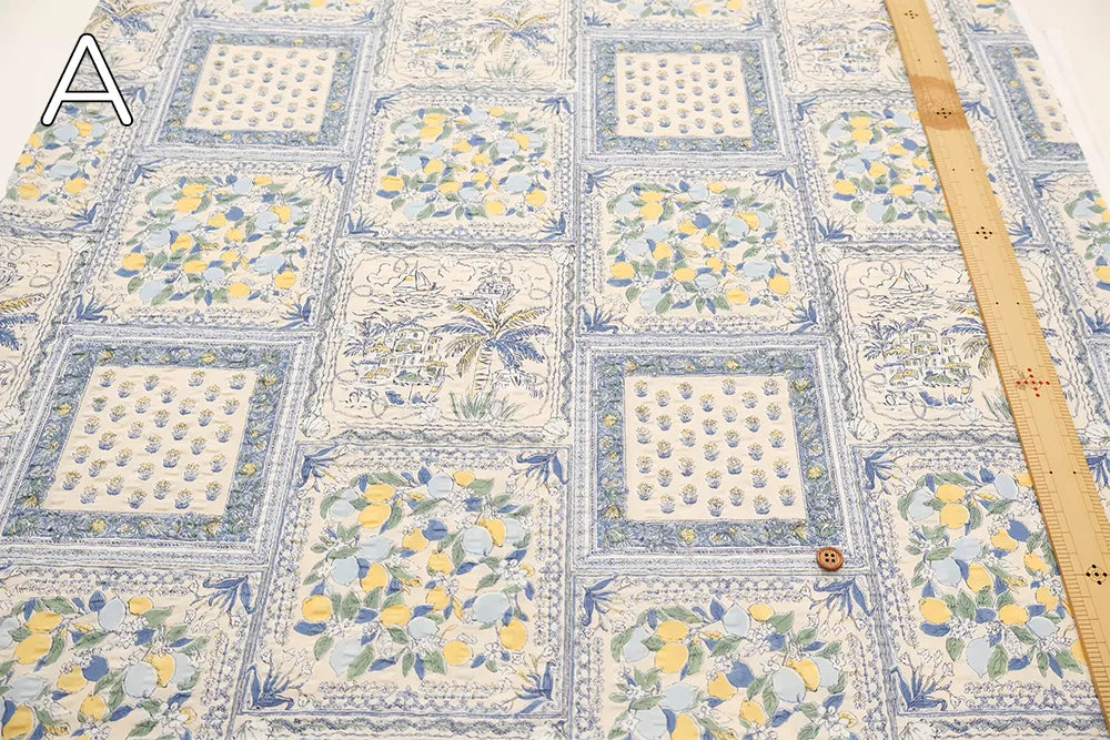 Cotton 60 Lawn  Ripple-printed Fabric - Bandana Style - nomura tailor