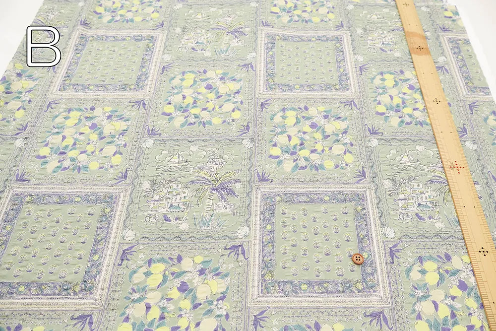 Cotton 60 Lawn  Ripple-printed Fabric - Bandana Style - nomura tailor