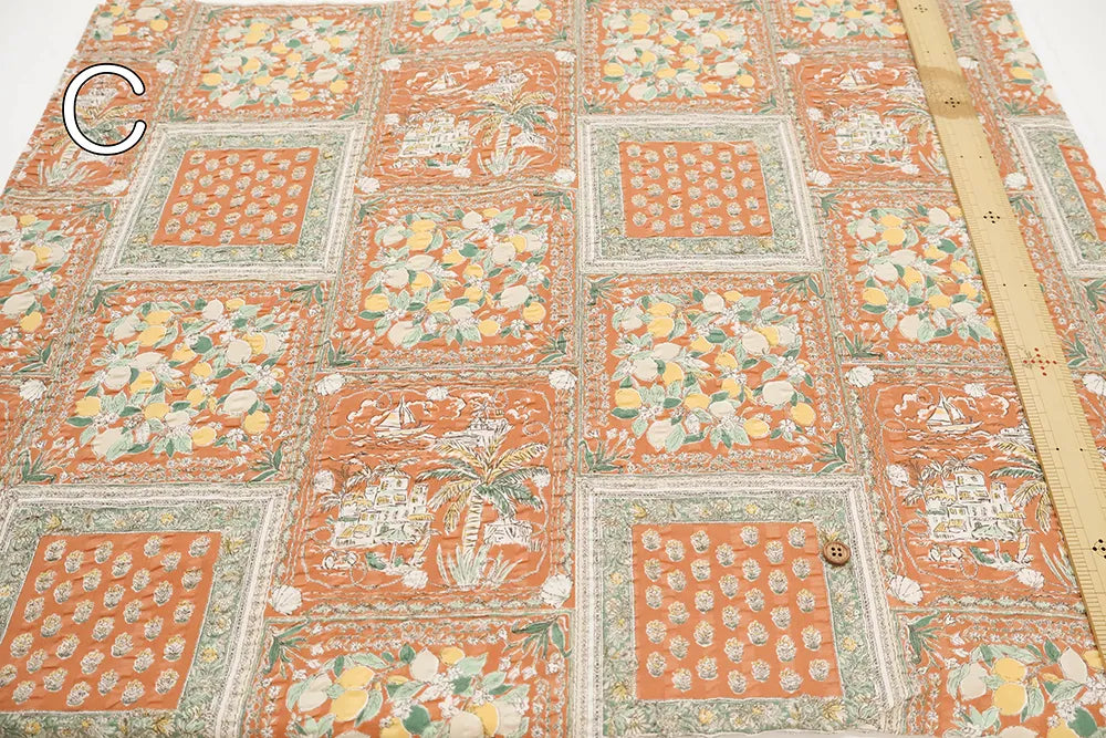 Cotton 60 Lawn  Ripple-printed Fabric - Bandana Style - nomura tailor