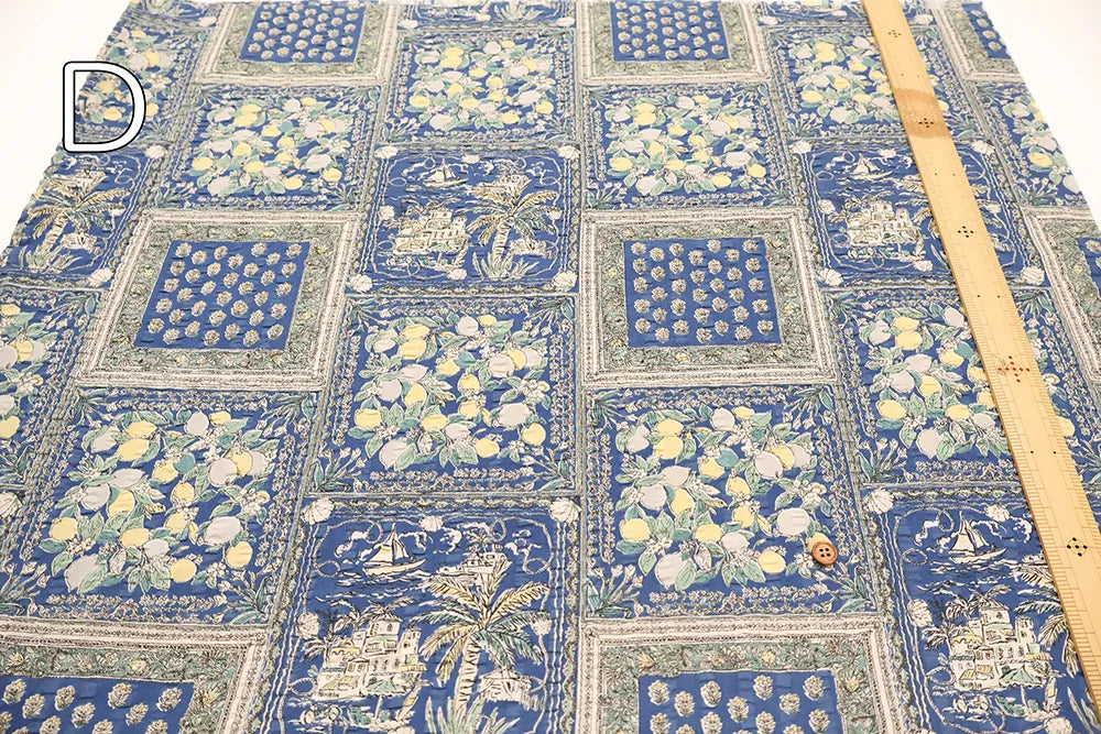 Cotton 60 Lawn  Ripple-printed Fabric - Bandana Style - nomura tailor