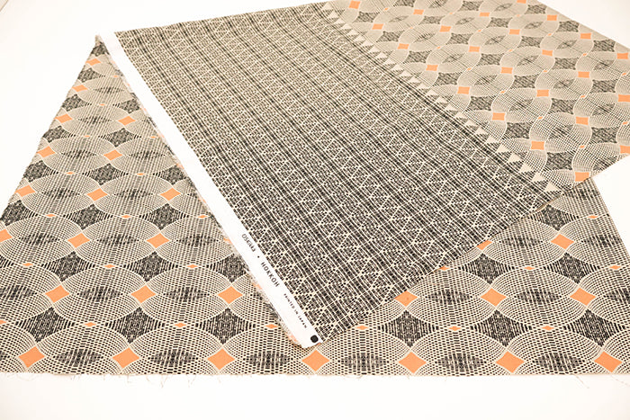 C/R Lawn Printed Fabric - Art Border - nomura tailor