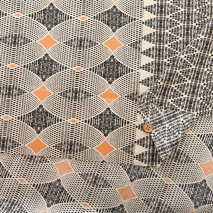 C/R Lawn Printed Fabric - Art Border - nomura tailor