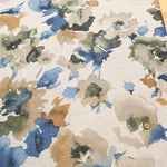 Linen Sheeting printed Fabric - Watercolor Flower - nomura tailor