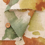 Linen Sheeting printed Fabric - Watercolor Flower - nomura tailor