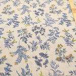 Linen Sheeting printed Fabric - Botanical Flowers - nomura tailor