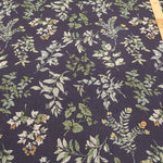 Linen Sheeting printed Fabric - Botanical Flowers - nomura tailor