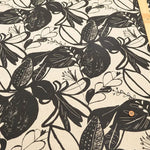 Half-Linen Sheeting Printed Fabric - Artificial Flowers - nomura tailor