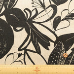 Half-Linen Sheeting Printed Fabric - Artificial Flowers - nomura tailor