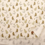 Cotton 21W Corduroy Printed Fabric - Cat - nomura tailor