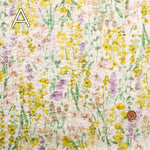 Cotton 80 Lawn Miracle Wave  Printed Fabric - Flower - nomura tailor