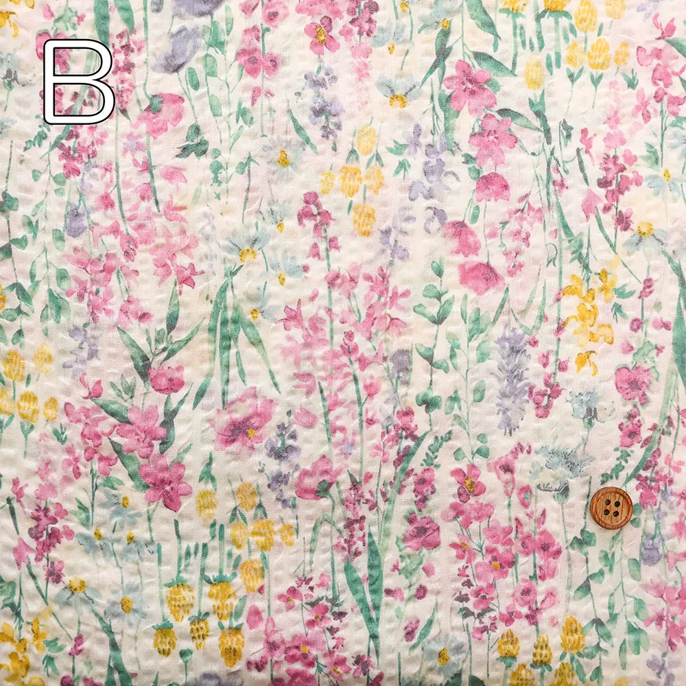 Cotton 80 Lawn Miracle Wave  Printed Fabric - Flower - nomura tailor