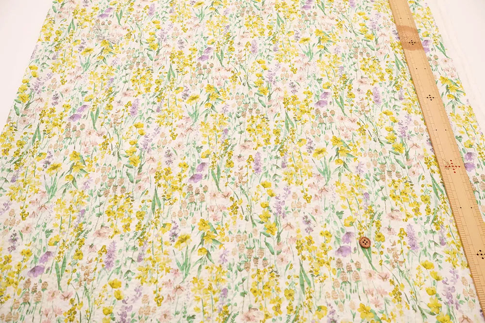 Cotton 80 Lawn Miracle Wave  Printed Fabric - Flower - nomura tailor