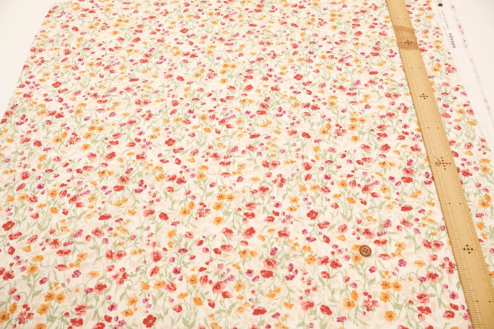 40"Cotton Broad Printed Fabric - Flowers - nomura tailor